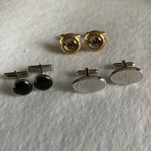 Lot of 3 pair cuff links